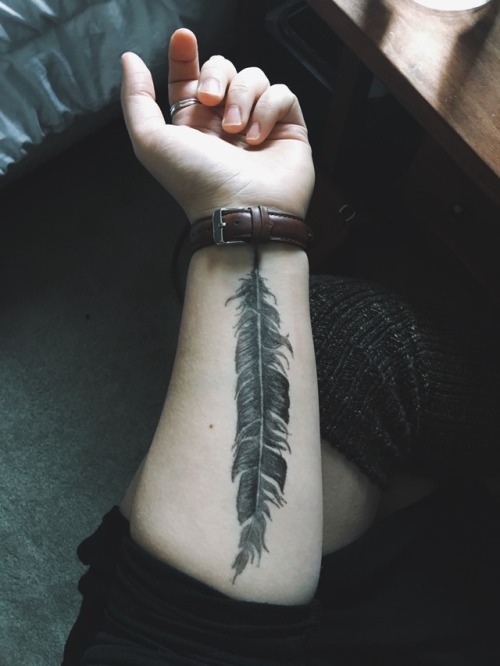 I&rsquo;ve been working on the design for my quill tattoo. It has two parts (one on the other arm) b