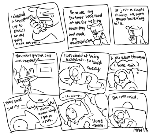 a comic about a relationship i had a year ago. ive been really needing to write about it cause it sucked!!!!!! hi this is terrifying to publish. 