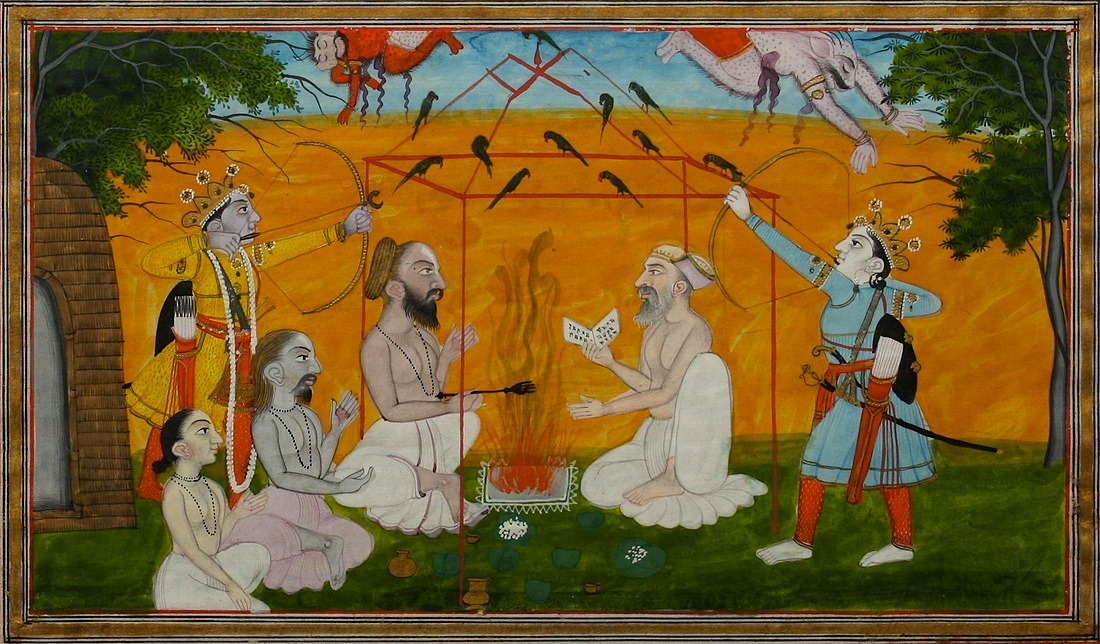 magictransistor:  Rāmāyaṇa (रामायण); various illustrations, miniatures