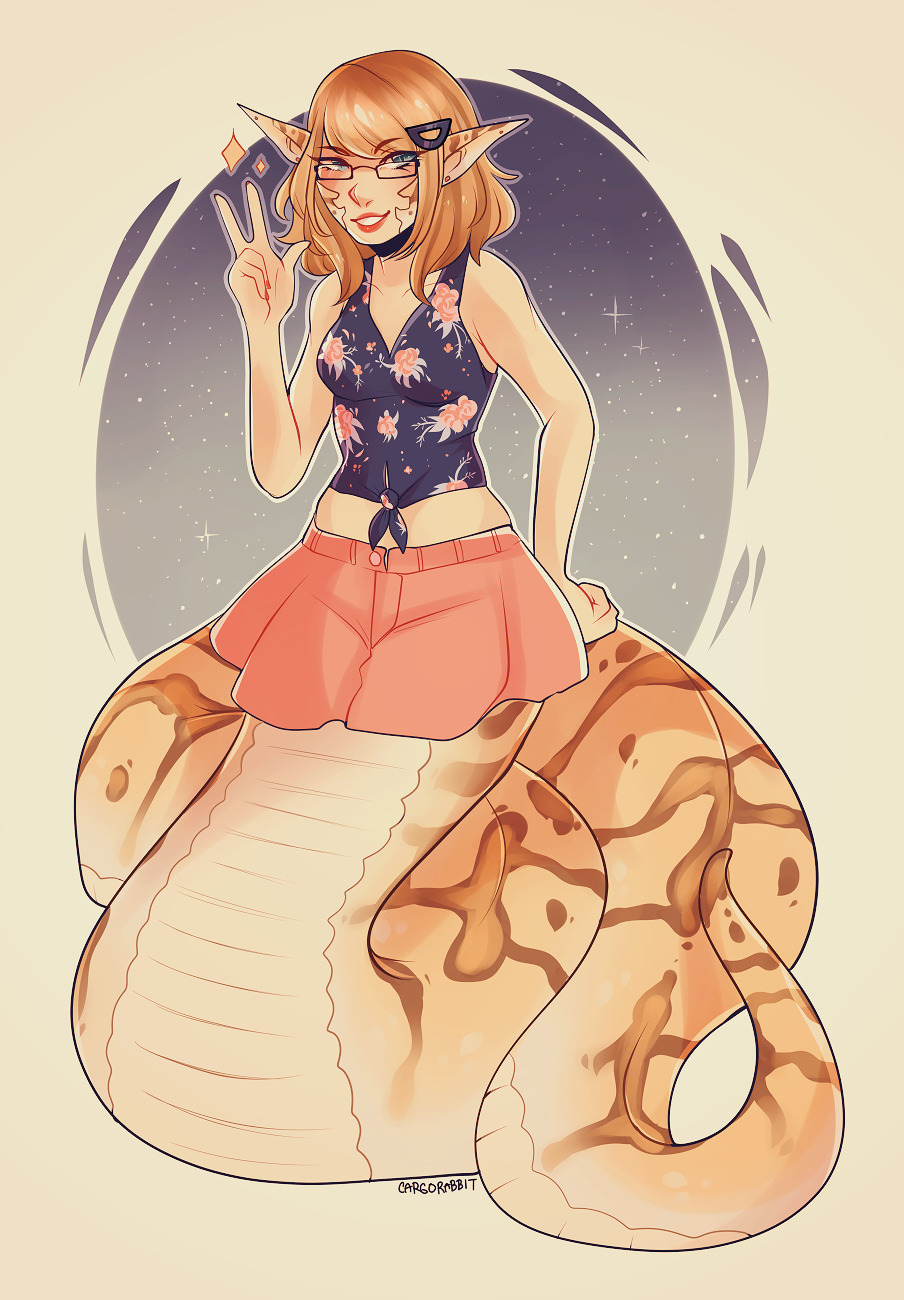 cargoart:    I made myself as a lamia from Monster Musume. B) Now I challenge everyone