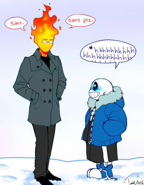 tesazombie:Sans kink is Grillby making stupid puns goodbye 