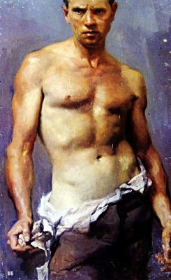hadrian6:  Self Portrait. 1935. Ivor Henry Thomas. Australian. 1912-1993. oil/canvas. http://hadrian6.tumblr.com
