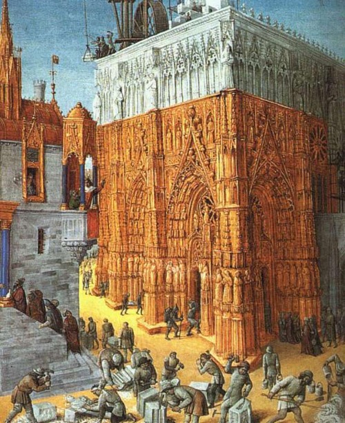 Building of the Temple of Jerusalem, Jean Fouquet, ca. 1470