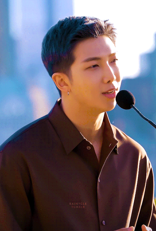 I Am BTS Leader, Kim Namjoon. Im Afraid You Might Not Be Able To Hear Me Because Of The Helicopter, So
