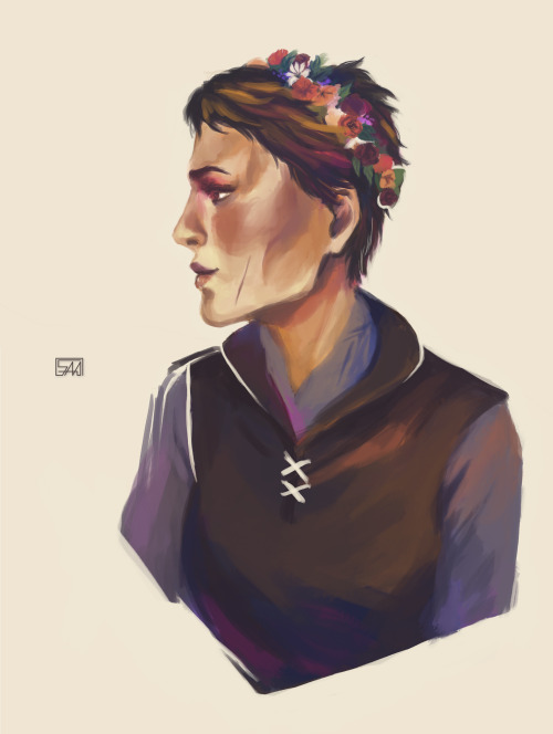 saa-pandaleon:Cassie’s braids turned into a flower crown