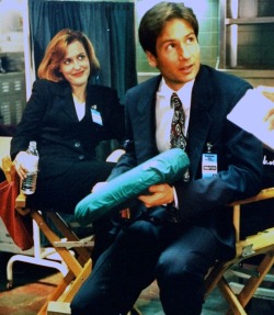 xfiles-behind-the-scenes: On the set of The X-Files: 1996 and 2015 