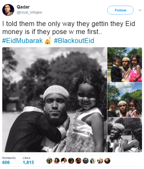 hustleinatrap: Blessed Eid all beautiful Black people!