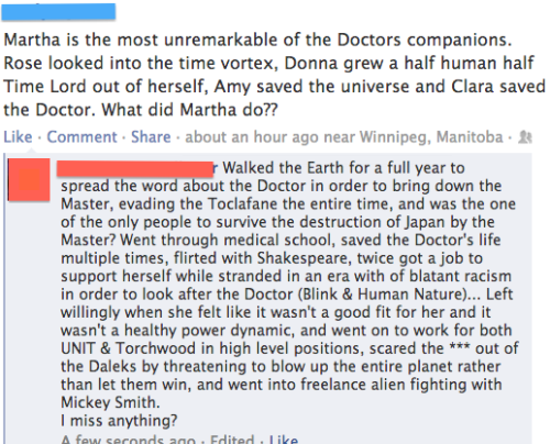 hydracorn:dubiousculturalartifact:Because some days I have exactly ZERO patience for Martha Jones ha