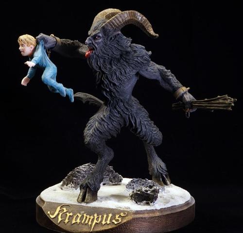 michaeldellamorte:  Krampus III Statue, by Dellamorte & Co.painted by Bill Gudmundsonhttps://www.etsy.com/shop/Dellamorteco