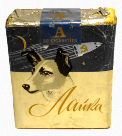 devilduck:  Soviet Space Dog Laika Cigarette