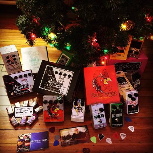 Merry Christmas everyone! We hope you find some goodies like these EHX pedals under your tree!!!#m