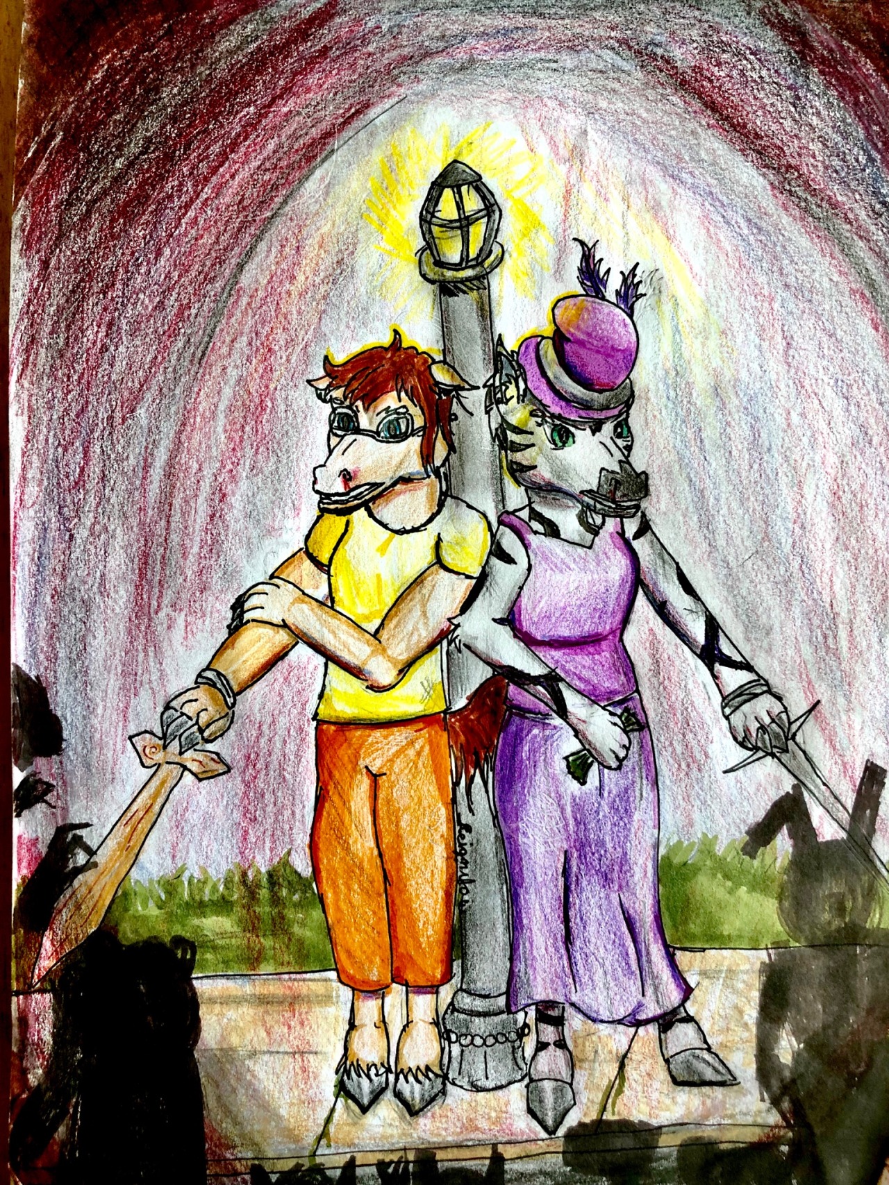 Reignbow This Is Another Drawing Of The Characters From - zizzy piggy roblox fanart