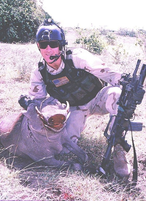 dirty-gunz:  monsterousmotivation:  chaosactual:  bubbalicious28:  SSG Daniel Busch  Looks like a tax-payer funded Delta Safari  Totally willing to fund delta safaris  I would do this if I was deployed. I can’t not hunt 