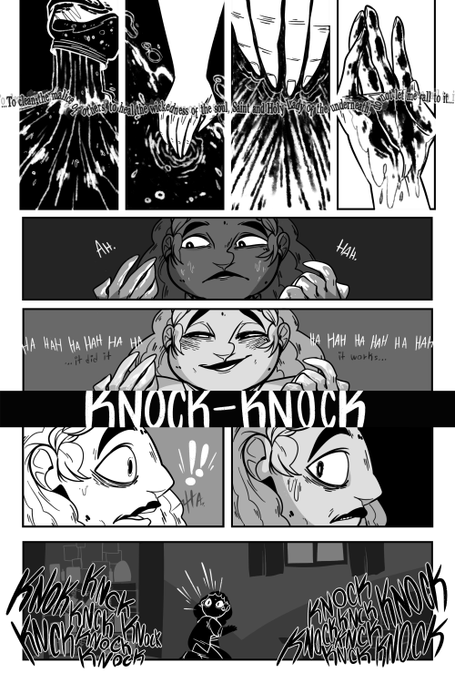  Here is my comic for the @powerandmagic anthology!! enjoy my semi silent story about a young appren