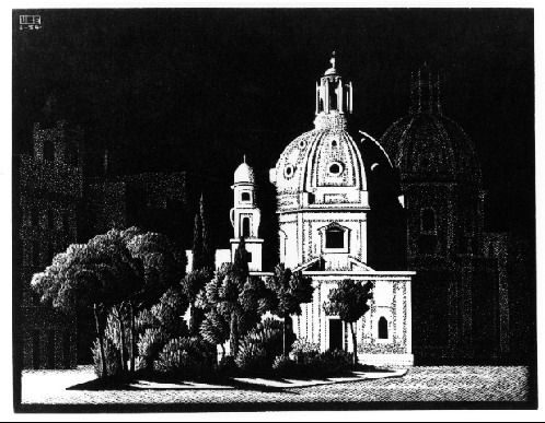 Nocturnal Rome, 1934M.C. Escher