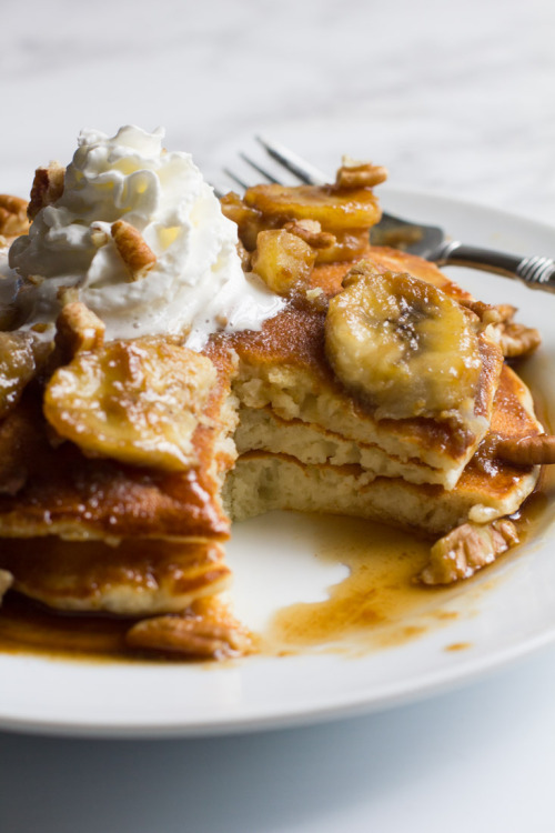 sweetoothgirl:Bananas Foster Pancakes