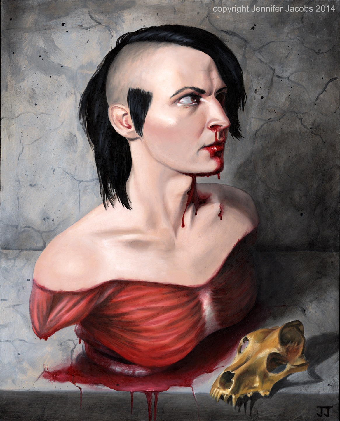 “Mick Immortalized”, 16x20, oil on board, August 2014
Jennifer Jacobs, Hartford, CT