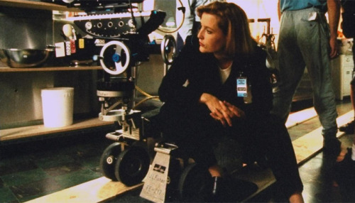 littlesunflowerseed:scully1964: x files / on set I can´t believe how far we´ve come