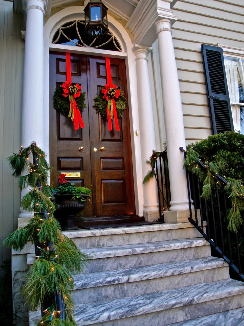 legionofdoorwhores:  Holiday elegance in the deep South   Charleston, South Carolina / Julie Cook / 2010  View Post 