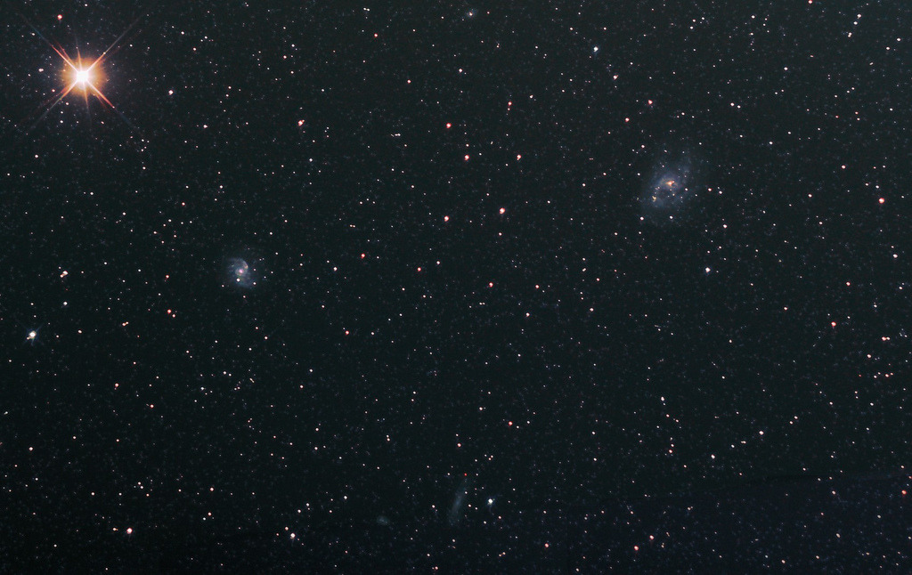 deep-sky-astronomy: NGC 6215 and NGC 6221 Shoutout to thatbirdchild for the idea!