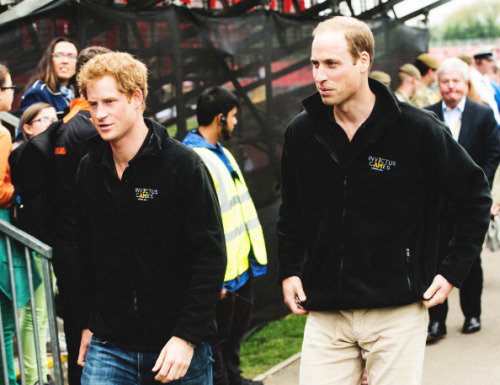 katemids: Prince William and Prince Harry attend a Drumhead Service before the athletics at The Invi