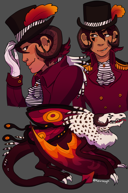 spiffyflypieart:The whole circus crew I have so far!From left to right we have mannikin, xaver, and 