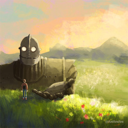 anahiahi:  The Iron Giant. Background exercise