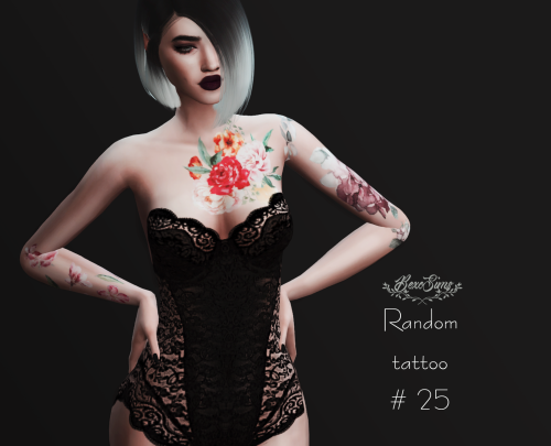 (TS4) Random tattoo #25 by BexoSimsDOWNLOADthank you, if you use it, do not forget to mention me @be