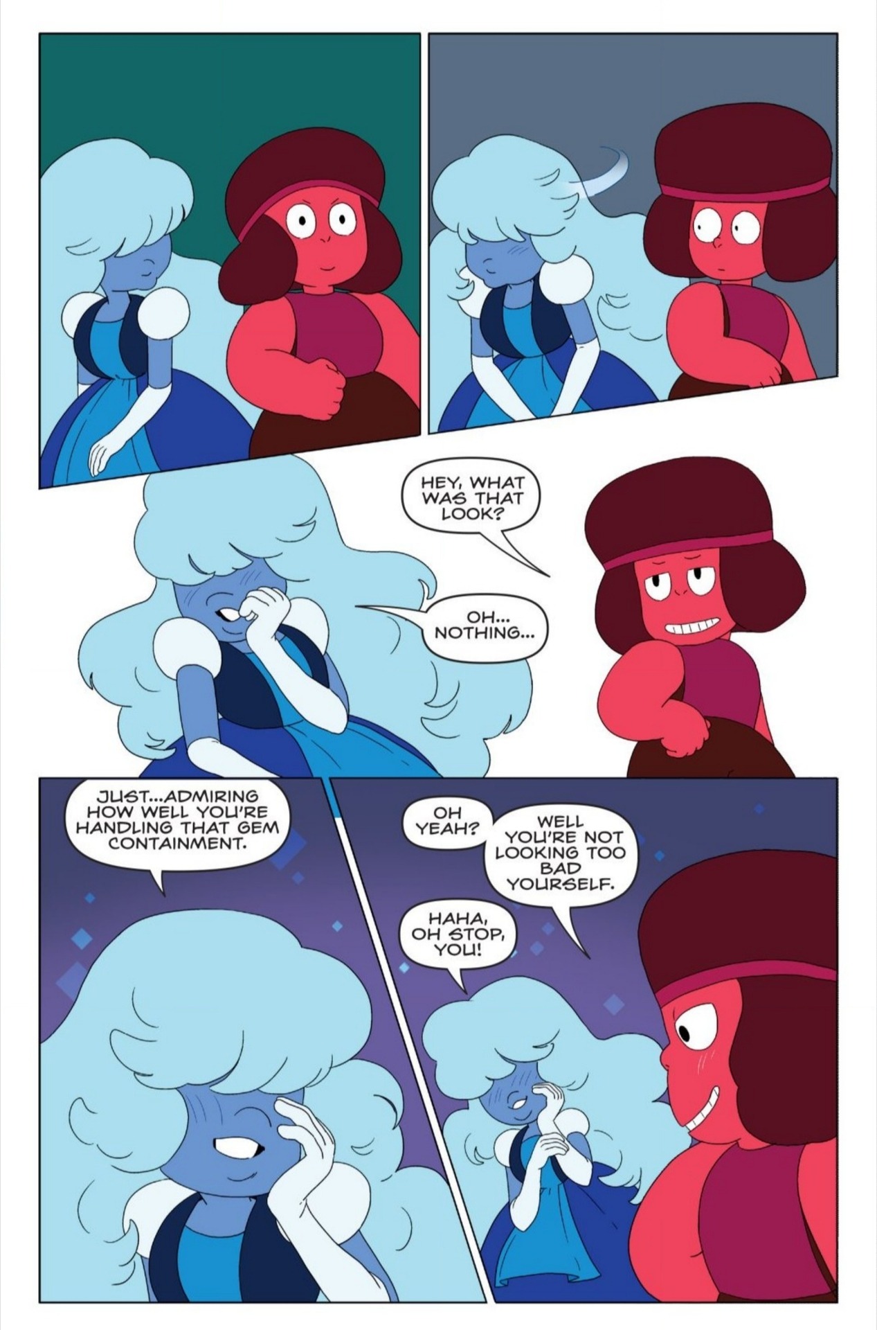 love-takes-work:  Steven Universe comic #15 official summary:“Garnet takes Steven