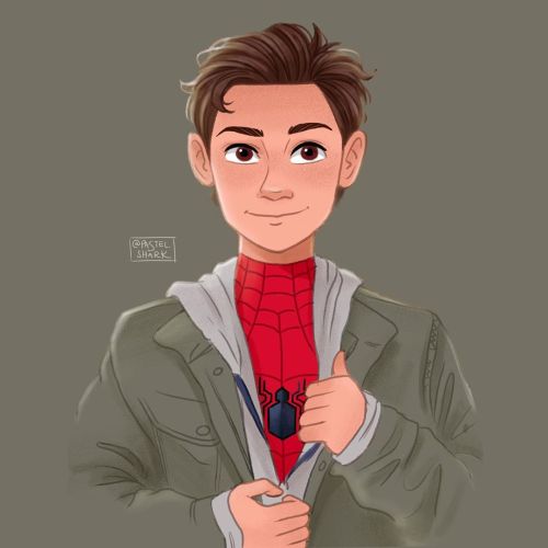 just wanted to draw something for tom holland’s birthday. • • • #spiderman#tomholland#peterparker#ar