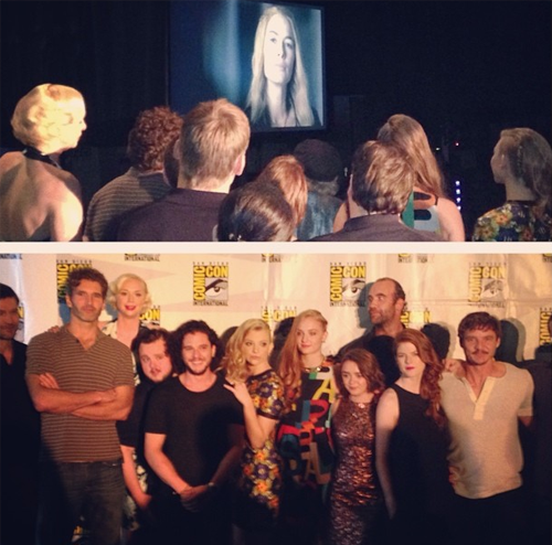 roselesliesource:  stanleycookie Backstage at the #GameofThrones panel. #comiccon