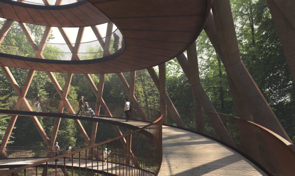 culturenlifestyle: Spiraling Walkway Amidst The Danish Forest Gives You A Stunning