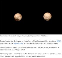   I&rsquo;m sure if we made Pluto a planet again it would tell us what it&rsquo;s up too.