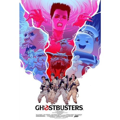 From Sketch to Final pt1: Ghostbusters screenprint. Back in November I was interviewed by Dr. Matthe