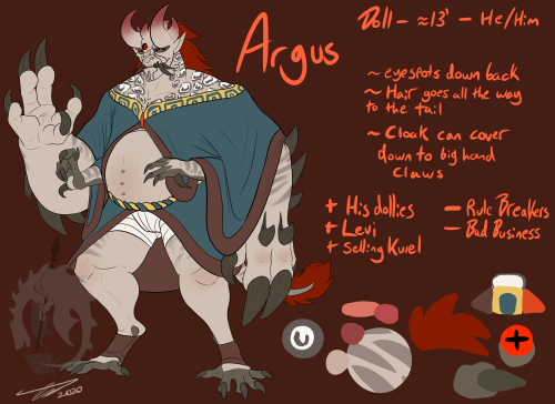 Made a new OC for the Satellite City/August Few/First Night fandom.This is Argus. He’s fuckhuge and 