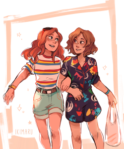 the mall scene was so cute I had to draw them! 