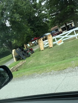 shiftythrifting:Idk if this counts but I drove past a yard sale solely comprised of homemade coffins today