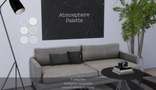 Atmosphere PaletteTadaaa! My first ever piece of cc! ^^ Just a simple wall recolour in white/gray ne