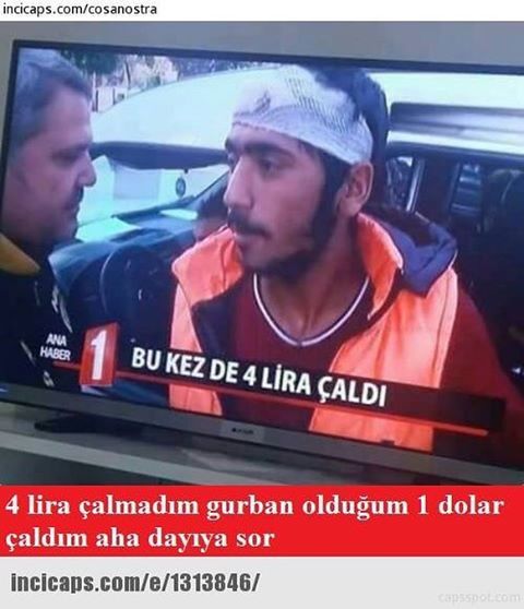 Bu kez de 4 lira çaldı

4...