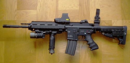 sanctusdehonos:kunstlerroman:The HK416 from Heckler &amp; Koch, with its infamy and legendary status