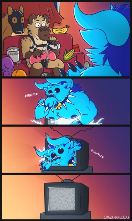 lucky-gone-crazy:  “Oh.. yikes” Spoopy comic commission for DeathPanther13. Furaffinity  Weasyl