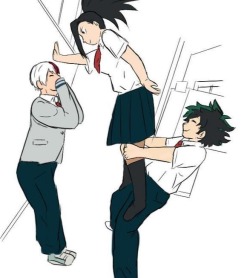 todo-deku-momo:  It seemed like something they would do, a quick sketch before I go back to school tomorrow