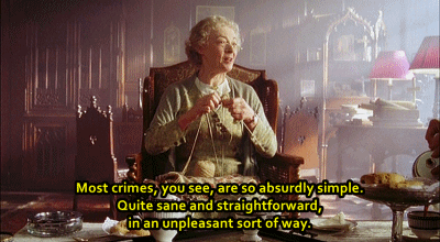 hemlock-in-the-cocktails:  The wisdom of Miss Marple.