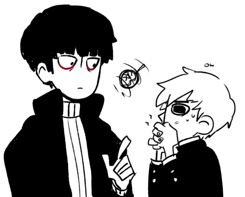 torifalls:SO ANYWAY THE AGE SWAP AU IS RLY CUTE also adult mob in a frickin like. matrix coat  bring
