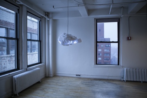 wetheurban:  DESIGN: The Cloud by Richard Clarkson  The Cloud by Richard Clarkson is an interactive lamp and speaker system, designed to mimic a thundercloud in both appearance and entertainment. Read More 