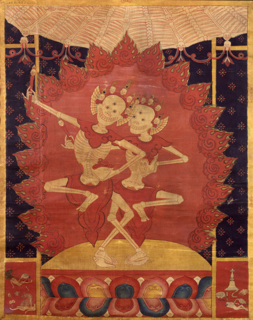 Citipati thangka, Tibet