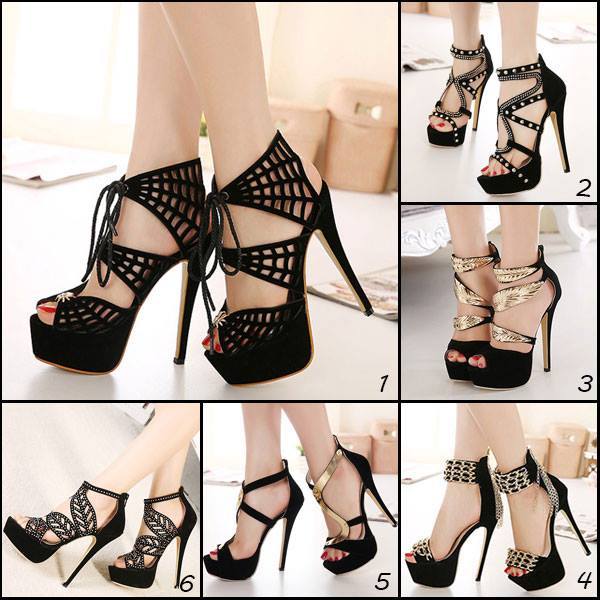 ideservenewshoesblog:  Sexy Summer Metal Decoration High Heel Sandals