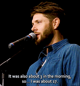 rainbow-motors:Five police cars pulled me over, handcuffed me… [drily] that was fun.SPNDallas 2019 [