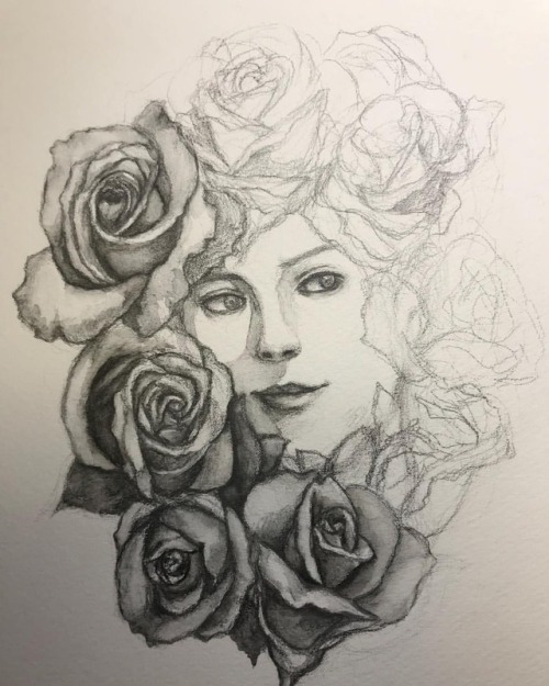 #drawing #illustration #pencildrawing #rose #鉛筆画 #イラスト #薔薇https://www.instagram.com/p/Bm-g4uQHulr/?u