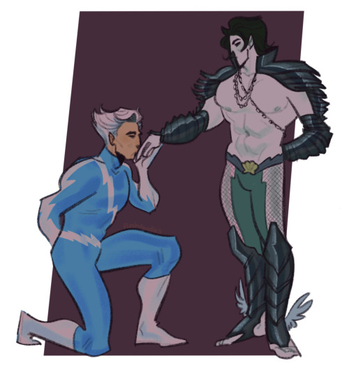 Quicksilver/Namor fanart commission by flxshallens 